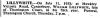 LILLYWHITE: William- Death Notice in the Times newspaper 12 Jul 1938