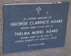 AGARS: George Clarence & Thelma Muriel AGARS: George Clarence & Thelma Muriel