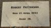 PATTERSON: Robert