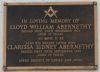 ABERNETHY: Lloyd William & Clarissa Sidney ABERNETHY: Lloyd William & Clarissa Sidney