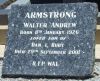 ARMSTRONG: Walter Andrew ARMSTRONG: Walter Andrew